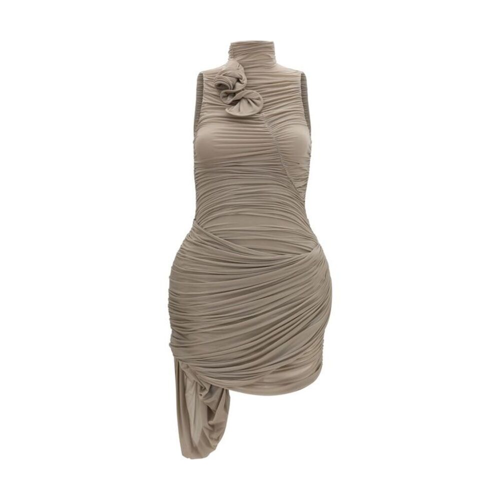 Magda Butrym Beige Copper Cocktail Women's Dress